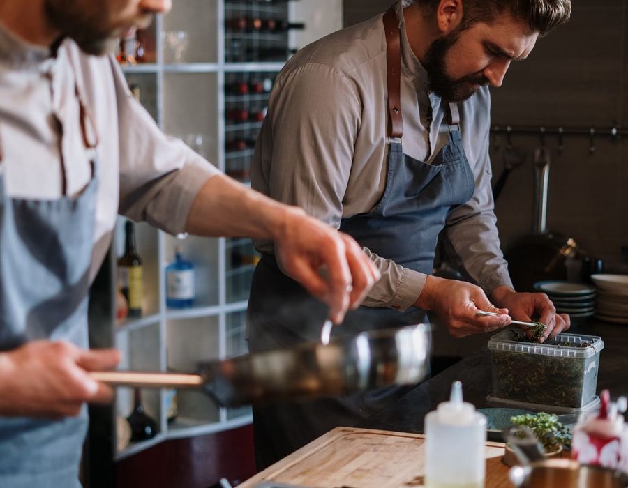 Hospitality and catering staff in a Dublin venue